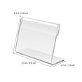 thumbnail image 2 of 20pcs Acrylic Signs Horizontal Price Display Holders Place Card Signs Small Display Stands for Table, 2 of 6
