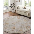 thumbnail image 2 of BoutiqueRugs Kitchener Traditional Area Rug - Sage, Olive, Rust - 7'10" Round, 2 of 17