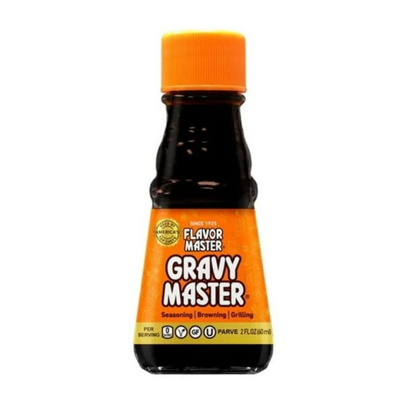 GravyMaster® Concentrated Formula: Grilling,Seasoning and Browning Sauce -1 Bottle 2 fl oz-Vegetarian, Gluten-Free, Kosher, Pareve - for Chicken, Beef , Barbecue, Gravy Steaks and more