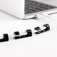thumbnail image 2 of Pompotops Black/white/transparent 10pc self-adhesive desktop cable organizer fixing clamp, Home Savings!, 2 of 4