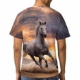 thumbnail image 4 of LAOLIUSN Mens Animal Graphic T-Shirt Funny Horse Short Sleeve Tee Tops S-4XL, 4 of 7