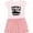 Pink With Stripes, variant on Inktastic Pawpaw's Lil' Racing Buddy with Car Silhouette Gift Toddler Girl Dress