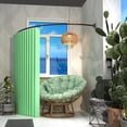 thumbnail image 6 of Adjustable Arched Curved Shower Curtain Rod Rustproof Expandable Aluminum Metal Shower Rod 38-72 Inches Telescoping Design Exquisite Customizable for Bathroom,Need To Drill,Bronze, 6 of 14