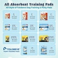thumbnail image 3 of Tolobeve Dog Training Pads, XL, 26 in x 30 in, 100 Count Disposable Dog Pads, Puppy Pee Pads, 3 of 9
