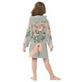 thumbnail image 7 of FORMRS Niños Bathrobe Unisex Hooded Robe Soft Plush Pajamas Sleepwear, Size 2-3T, Stars Flower, 7 of 7