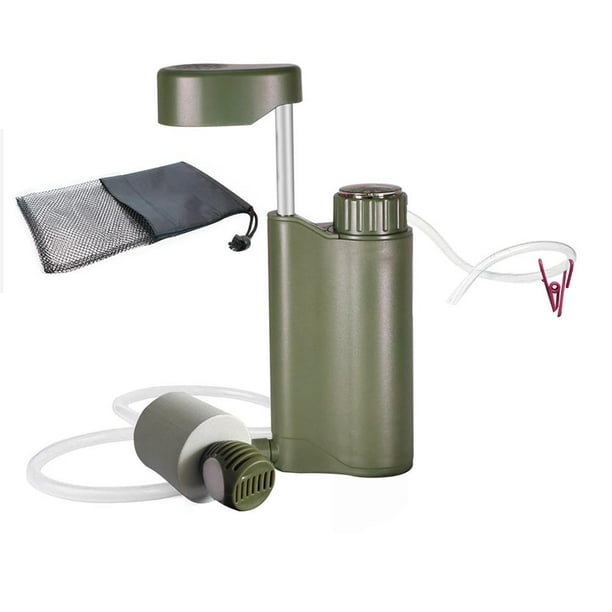 Purificador de agua al aire libre Camping Senderismo Filtros de supervivencia de vida de emergencia Barbie Nuevos Originales