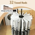 thumbnail image 5 of Gymax 70'' Folding Freestanding Tripod Laundry Drying Rack w/ 24 Clips & 32 Rods, 5 of 10