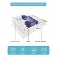 thumbnail image 5 of Quilts Full Size Bedding Set, Purple Butterflies Flowers Lightweight Quilted Comforter, Spring Watercolor Botanical Soft Reversible Bedspread Coverlet with Pillow Covers for All Season, 78" x 90", 5 of 7