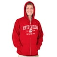 thumbnail image 5 of North Carolina Cute Footprints Beach Zip Up Hoodie Men's Women's Brisco Brands X, 5 of 6