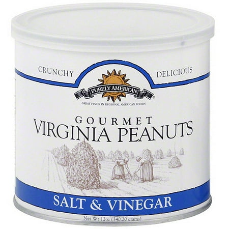 Purely American Gourmet Virginia Salt & Vinegar Peanuts, 12 oz, 6ct, (Pack of 6)