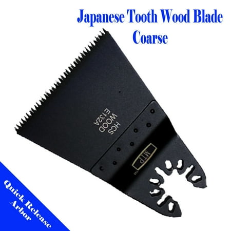 Dewalt Flat Wood - MTP ® Wide Coarse Japan Tooth Standard Quick Release Arbor Universal Fit Multi Tool Oscillating Multitool Wood Saw Blade for Craftsman Rockwell Hyperlock Porter Cable Black & Decker Dewalt Fein Bosch