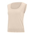 thumbnail image 5 of Bovemsi Silk Camisole Tops for Women Summer Sweater Vest Sleeveless Ribbed Knit Camisoles for Under Clothes, 5 of 9