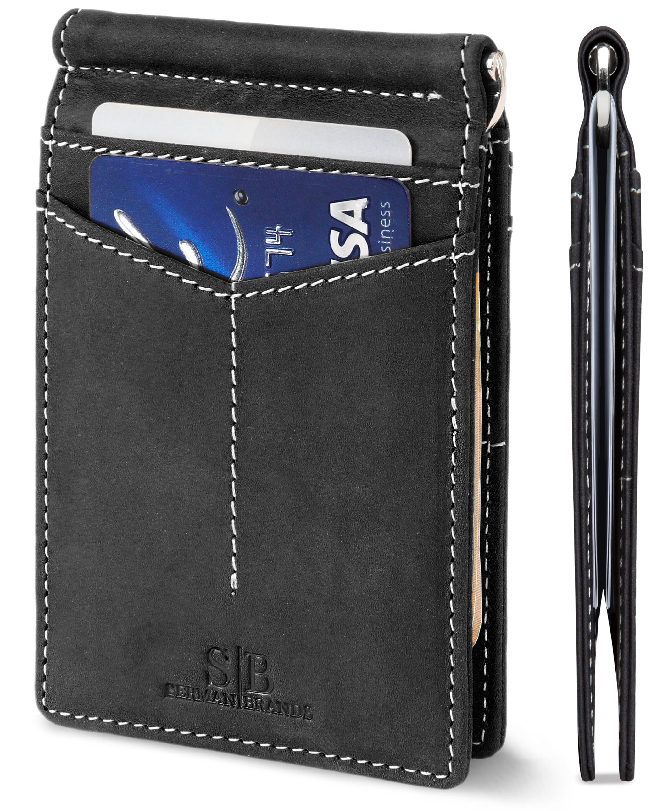 Grain leather wallet Leather wallet Small wallet men Mens wallet Bags & Purses Wallets & Money Clips Money Clips Mini wallet Small leather wallet blue Leather bifold Women wallet 