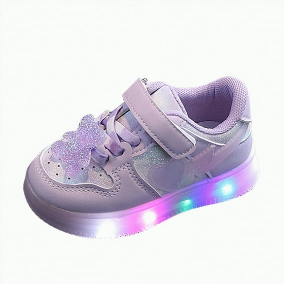 Hessimy Toddlers Babies Boys Girls Flat Rubber Non Slip Beginner Walking Shoes Soft Sole Breathable Outdoor Canvas Shoes Back To School Sport Shoes (Purple,10)