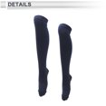 thumbnail image 3 of Calcetines de ciclismo Unique Bargains, anti-fricción, para exteriores, color azul oscuro, talla L, neutros y universales, 1 par, diseño de bloques de color en sarga, 3 of 6