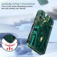 thumbnail image 3 of Casetego for iPhone 16 Plus Case (2024),[Military Grade Drop Tested] Marble Pattern Design Slim Rugged Shockproof Protective Anti-Scratch Cover for Women Girls Men,Green Gold, 3 of 7