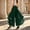 Green, variant on Women Chiffon Wide Leg Dance Pants High Waist Pleats Golden Border Ruffle Hem Trousers Wine XL