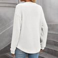 thumbnail image 6 of Tshirts Shirts for Women Women's Fashion Casual Basic Crewneck Long Sleeve Solid Color Tops, 6 of 6