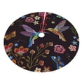 thumbnail image 5 of Cauagu 36" Christmas Tree Skirt Humming Bird Pattern Christmas Tree Decorations Tree Mat for Xmas Decorations Occasion Holiday Home Decor -36", 5 of 7