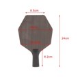 thumbnail image 2 of thinsony Table Tennis Racket Wooden Hexagonal Handmade 5 Ply for Game Indoor Training Vertical shot, 2 of 9