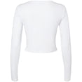 thumbnail image 2 of Bella + Canvas Womens Micro-Rib Long-Sleeved Crop Top, 2 of 3