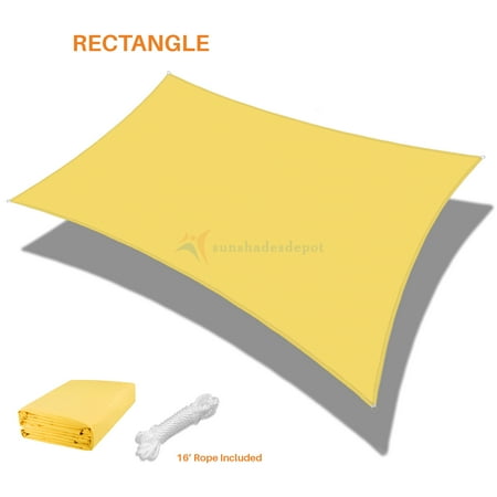 Sunshades Depot 20 X 20 Square Waterproof Knitted Shade Sail
