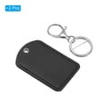 thumbnail image 3 of Uxcell Leather Key Fob, 2 Pack PU Leather Key Fob with Key Rings for ID Key Cards, Black, 3 of 6
