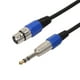 thumbnail image 3 of 3P XLR hembra Jack a 1/4 "6,35 mm macho enchufe estéreo cable adaptador de micrófono, 3 of 6