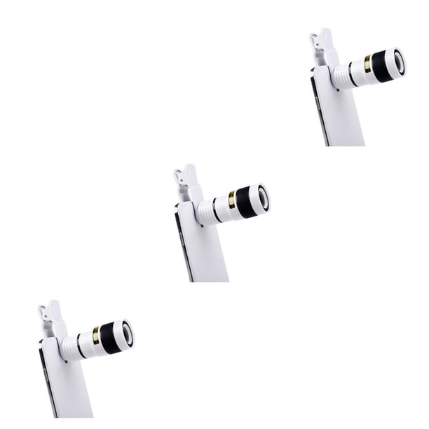 Seitruly Objetivos externos para cámara Universal portátil 8X óptico telescopio Cámara lente Clip teléfono móvil telescopio distancia Focal larga Type1 NO1