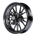 thumbnail image 3 of Forged Aluminum Alloy Rims Wheels for Yamaha Zuma 125 2022 - 2024 - Black Color, 3 of 12