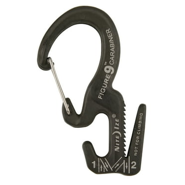 Nite Ize Figure 9® Carabiner Rope Tightener - Aluminum - Small - Black