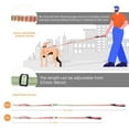 thumbnail image 6 of Heavy Duty Dog Leash, 4-7FT Shock Absorbing Bungee with 2 Padded Handles, Metal Carabiner & Seatbelt for Large Dogs, 6 of 8