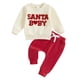 thumbnail image 1 of Conjuntos de blusas y camisas de cuello redondo y manga larga para bebés y niñas pequeñas Conjunto de sudadera de dos piezas con top con letras y pantalones largos Conjunto de niña, 1 of 4