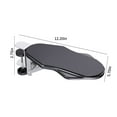 thumbnail image 3 of Gnmfd Ergonomic Desk Extender Tray Table Mount, 90° Foldable Arm Rest and Shelf for Office Home, Clamp-On Organizer for Keyboard Mouse Laptop Accessories, Desk Storage, 3 of 6
