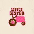 thumbnail image 4 of Inktastic Pink Tractor Little Sister Girls Baby T-Shirt, 4 of 5