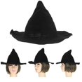thumbnail image 4 of Sombrero de bruja de Halloween Vintage para mujer, gorro de punto largo de lana, sombrero mágico para fiesta de Halloween, decoración de Cosplay para Festival, 4 of 4