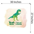 thumbnail image 4 of Watercolor Decal Rawr Means I Love You In Dinosaur Living Room Wall Decal for Family Jurassic Dinosaur Animal Colorful Design Cute Themed Room Decal - Size: 30 In x 27 In, 4 of 5
