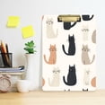 thumbnail image 2 of FORMRS Acrylic Clipboard with Low Profile Clip Standard A4 Letter Size, 12.5" x 9", Cute Cartoon Cats, 2 of 8