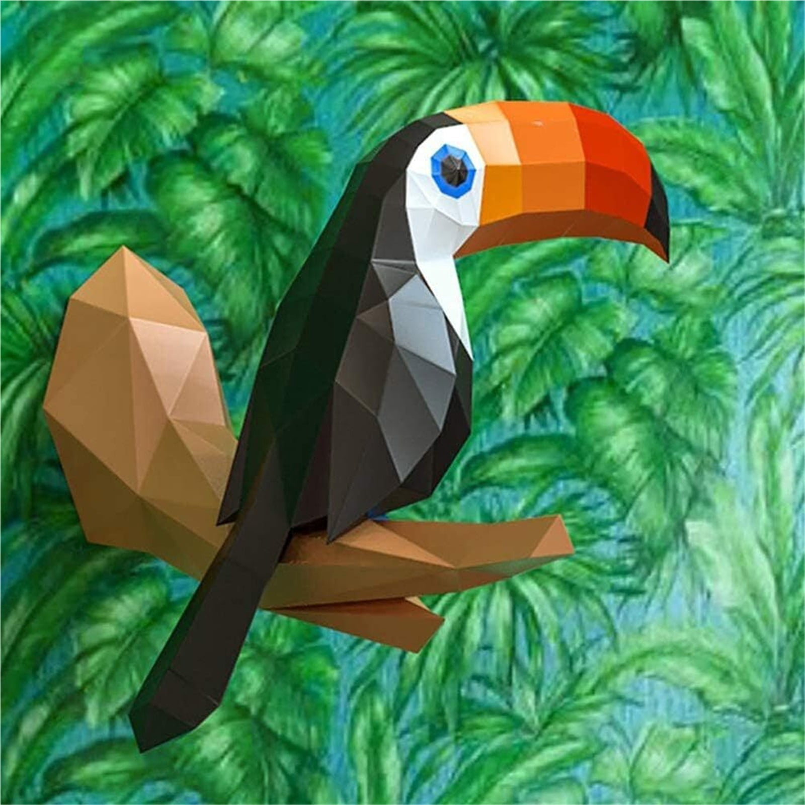 Origami Wall Decoration DIY Wall Paper Trophy DIY Papercraft Cardboard Wall Animal Decoration Paper Statue Decoration