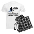 thumbnail image 6 of CafePress - Rugby Superhero Men's Light Pajamas - Men's Light Loose Fit Cotton Pajama Set, 6 of 7