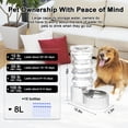 thumbnail image 2 of Bebedero automático para mascotas RIZZARI Gravity de acero inoxidable 8L, 2 of 8