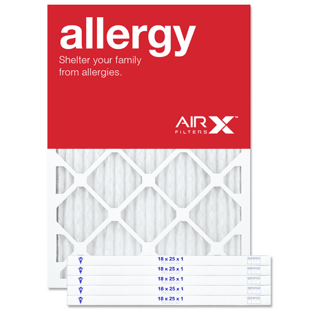 AIRx Filters Allergy 18x25x1 Air Filter MERV 11 AC Furnace Pleated Air Filter Replacement Comparable with Filtrete Allergen Defense MPR 1000 1085 1200, Odor Reduction MPR 1200,