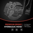 thumbnail image 2 of A-Premium Front Driver or Passenger Brake Hydraulic Hose Compatible with Mercedes-Benz Models - CL63/CL65 AMG 2008-2014, S63 AMG 2008-2013, S65 AMG 2007-2013, Chassis to Caliper - Replace# 2214200948, 2 of 8