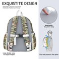 thumbnail image 5 of Cute Dinosaur Pattern Backpack for School,Cute School Bag,Schoolbag with Adjustable Shoulder Straps & Padded Back,13.4"x11"x4.7", 5 of 6