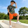 thumbnail image 5 of Dailycode Small Short Sleeve Button Down Shirts Parrot Birds in Jungle Casual Shirt 3-10 Years, 5 of 9