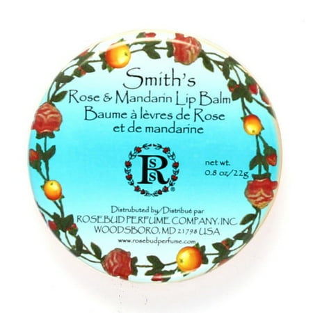 Mandarin Lip Balm - (6 Pack) Rosebud Rose & Mandarin Lip Balm Tin - Rose & Mandarin