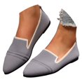 thumbnail image 3 of Xiaoxatg Women's Casual Shoes Breathable Comfortable Pointed Toe Cloth Footwear for Everyday Fashion 6.5 Grey, 3 of 9