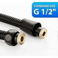 thumbnail image 3 of Stainless Steel Shower Hose Anti-Kink Universal Bathroom Hose 200cm with Brass Fittings, 3 of 3