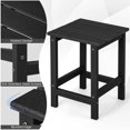 thumbnail image 5 of Costway Mesa Lateral de Exterior, Mesa Cuadrada para Patio Resistente a la Intemperie de HDPE, Fácil Mantenimiento y Montaje, Negro/Teca/Gris/Blanco, 5 of 5