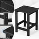 thumbnail image 5 of Costway Mesa Lateral de Exterior, Mesa Cuadrada para Patio Resistente a la Intemperie de HDPE, Fácil Mantenimiento y Montaje, Negro/Teca/Gris/Blanco, 5 of 5